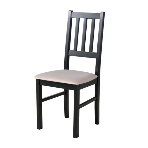 Sconto Jedálenská stolička BOLS 4 čierna/béžová.
