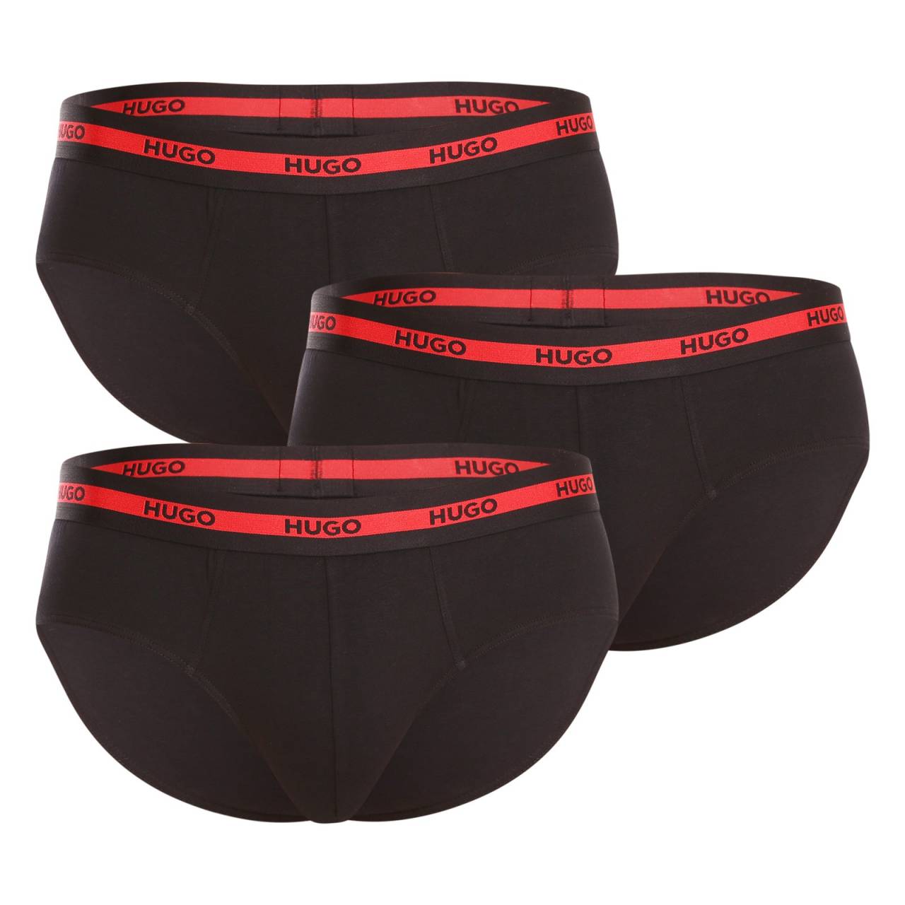 3PACK pánske slipy HUGO čierné (50492378 002) M.
Tieto parádne slipy od skvelej značky Hugo Boss potešia všetkých mužov!

Príjemný materiál s mäkkými lemami perfektne sedí na tele.