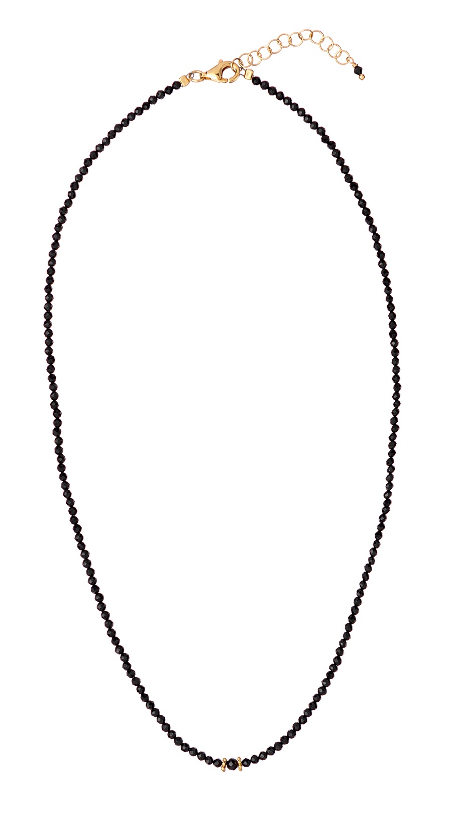Alisia Korálkový náhrdelník z čierneho spinelu AL1628-Oro-Spinello.