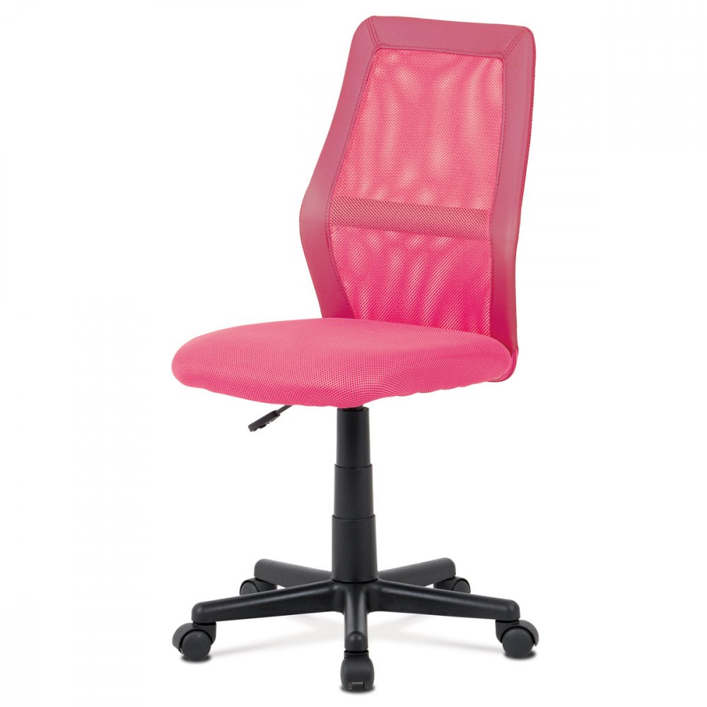 Detská kancelárska stolička KA-Z101 Ružová,Detská kancelárska stolička KA-Z101 Ružová.
Výplň sedadla je z kvalitnej PU peny, čalúnený veľmi odolnou sieťovinovou látkou MESH.
Operadlo so zosilnením v bedrovej oblasti a ergonomickým tvarom je potiahnuté priedušnou sieťovinou MESH, lemované ekokožou.
Konštrukcia stoličky je kovová.
Farba:ružováfialovámodrá
Výber farby zvoľte vo variante produktu.
Materiál:sieťovina / ekokoža / kov / PU pena / plast
Rozmery:šírka: 44 cmhĺbka: 56 cmvýška: 85 - 98 cm
výška sedu: 38 - 51 cm
Nosnosť:80 kg
Hmotnosť:7,5 kg
Dodávané v demonte.,Štýlová detská kancelárska stolička fialovej, modrej alebo ružovej farby je výškovo nastaviteľná, so zosilneným plastovým krížom čiernej farby a plastovými kolieskami vhodnými na koberec.
Výplň sedadla je z kvalitnej PU peny, čalúnený veľmi odolnou sieťovinovou látkou MESH.
Operadlo so zosilnením v bedrovej oblasti a ergonomickým tvarom je potiahnuté priedušnou sieťovinou MESH, lemované ekokožou.
Konštrukcia stoličky je kovová.
Farba:ružováfialovámodrá
Výber farby zvoľte vo variante produktu.
Materiál:sieťovina / ekokoža / kov / PU pena / plast
Rozmery:šírka: 44 cmhĺbka: 56 cmvýška: 85 - 98 cm
výška sedu: 38 - 51 cm
Nosnosť:80 kg
Hmotnosť:7,5 kg
Dodávané v demonte.