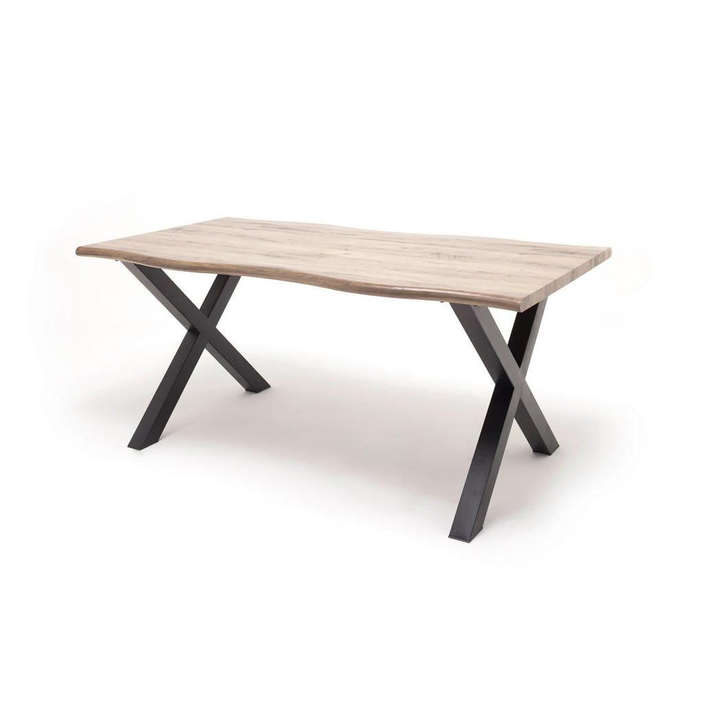 Ti'me JEDÁLENSKÝ STÔL, čierna, farba duba, 200/77/100 cm.