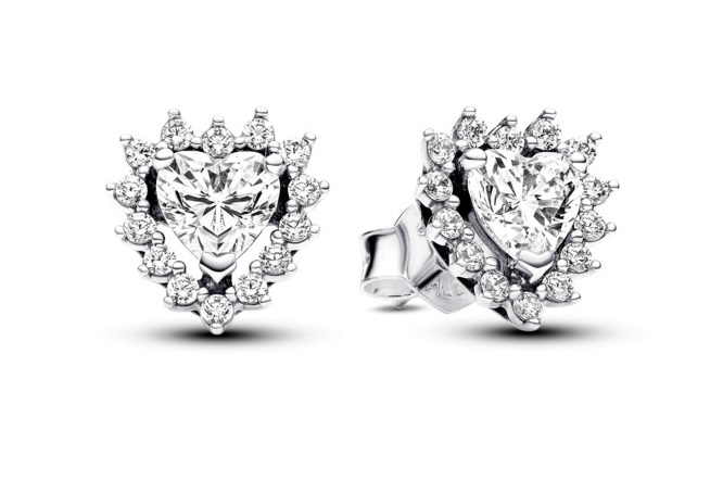 Pandora Romantické srdiečkové náušnice Timeless 293097C01.