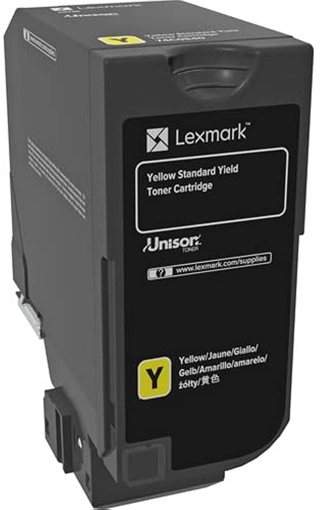 Lexmark 74C0S40 žltý (yellow) originálny toner.
Originálny toner = záruka priamo od výrobcu tlačiarne
100 % použitie v tlačiarni - bezproblémové fungovanie s vašou tlačiarňou
Použitím originálnej náplne predlžujete životnosť tlačiarne
Overená špičková kvalita - vysoko kvalitná a spoľahlivá tlač originálnou tlačovou kazetou od prvej do poslednej stránky
Trvalé a profesionálne výsledky tlače - dlhodobá udržateľnosť tlače
Kratšia prodleva pri tlači stránok
Garancia Vašej spokojnosti s použitím našej originálnej náplne
Zabezpečujeme bezplatnú recykláciu originálnych náplní
Zlyhanie náplne v menej ako 1% prípadov
Jednoduchá a rýchla výmena náplne

Kód výrobcu: 74C0S40
