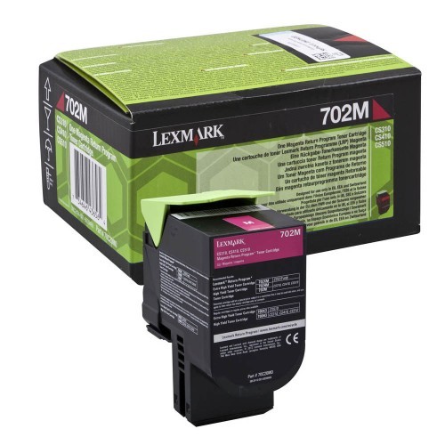 Lexmark 70C20ME purpurový (magenta) originálny toner.
Originálny toner = záruka priamo od výrobcu tlačiarne
100 % použitie v tlačiarni - bezproblémové fungovanie s vašou tlačiarňou
Použitím originálnej náplne predlžujete životnosť tlačiarne
Osvedčená špičková kvalita - vysoko kvalitná a spoľahlivá tlač originálnou tlačovou kazetou od prvej do poslednej stránky
Trvalé a profesionálne výsledky tlače - dlhodobá udržateľnosť tlače
Kratšia prodleva pri tlači stránok
Garancia Vašej spokojnosti s použitím našej originálnej náplne
Zabezpečujeme bezplatnú recykláciu originálnych náplní
Zlyhanie náplne v menej ako 1% prípadov
Jednoduchá a rýchla výmena náplne

Kód výrobcu: 70C20ME