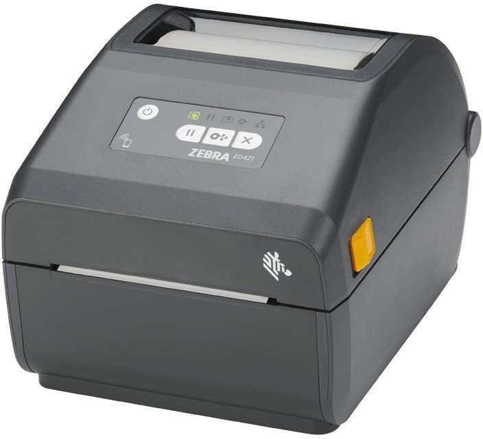 Zebra ZD421d ZD4A042-D0EM00EZ DT, 8 dots/mm (203 dpi), label printer, RTC, USB, USB Host, BT (BLE), grey (Successor GC420t).