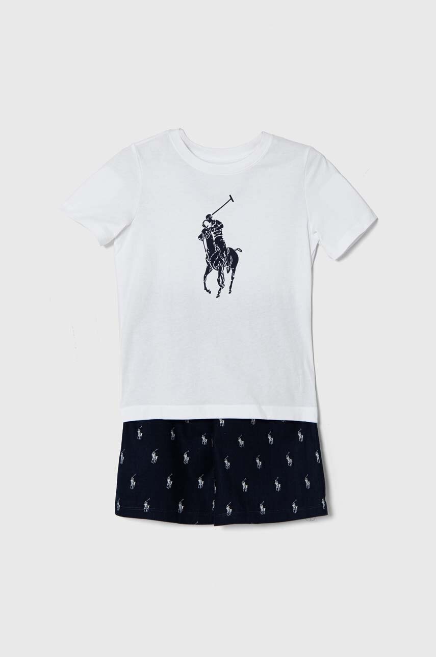 Detské bavlnené pyžamo Polo Ralph Lauren.