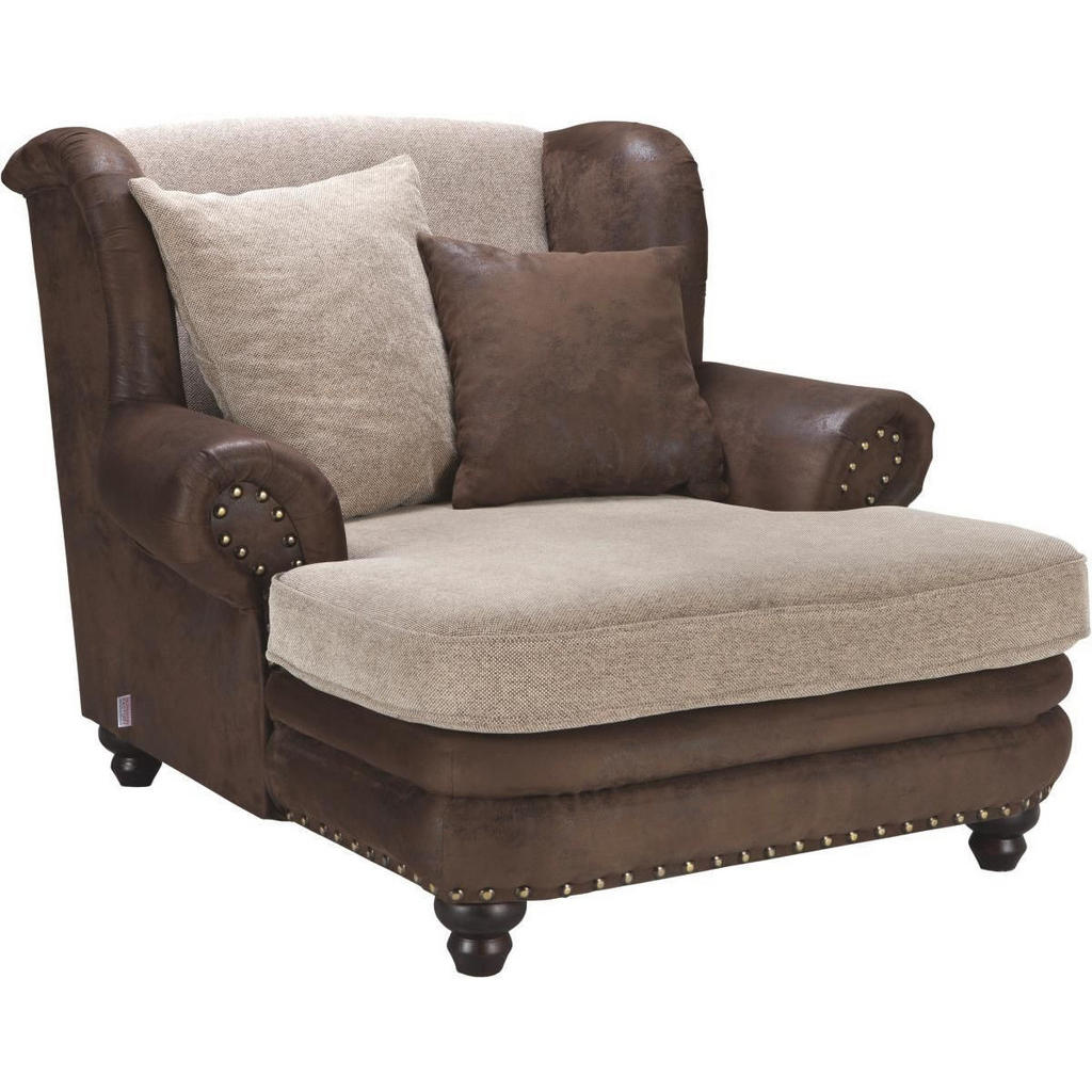 Landscape XXL KRESLO, hnedá, béžová.