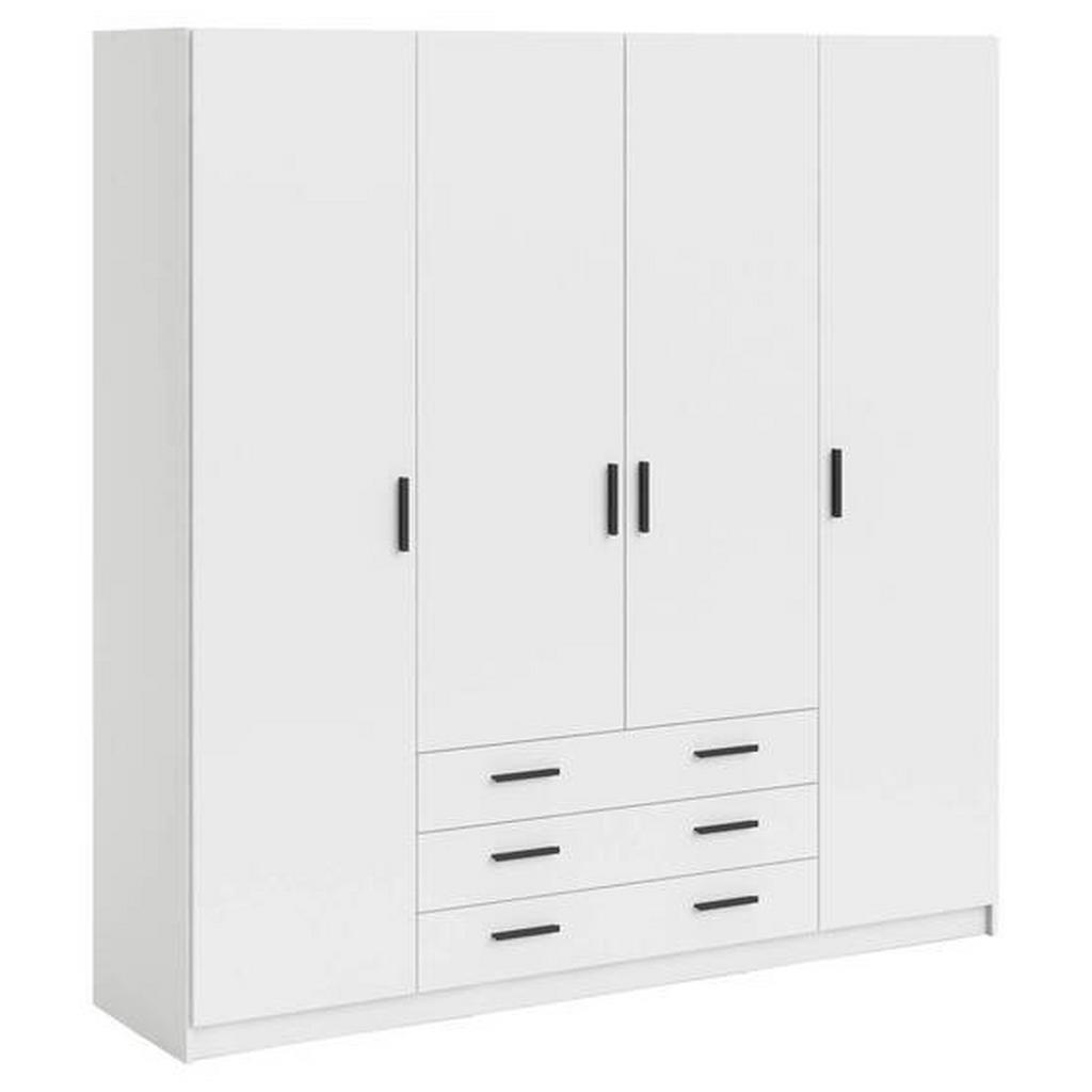 MID.YOU ŠATNÍKOVÁ SKRIŇA, biela, 195,5/200,4/49,6 cm.