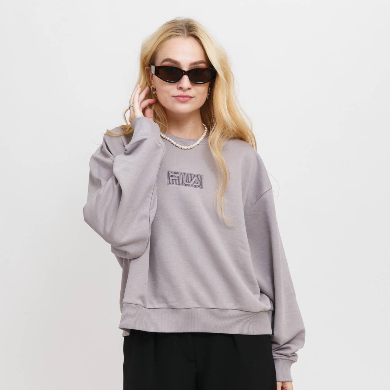 Fila BANSKO cropped crew sweat XS.