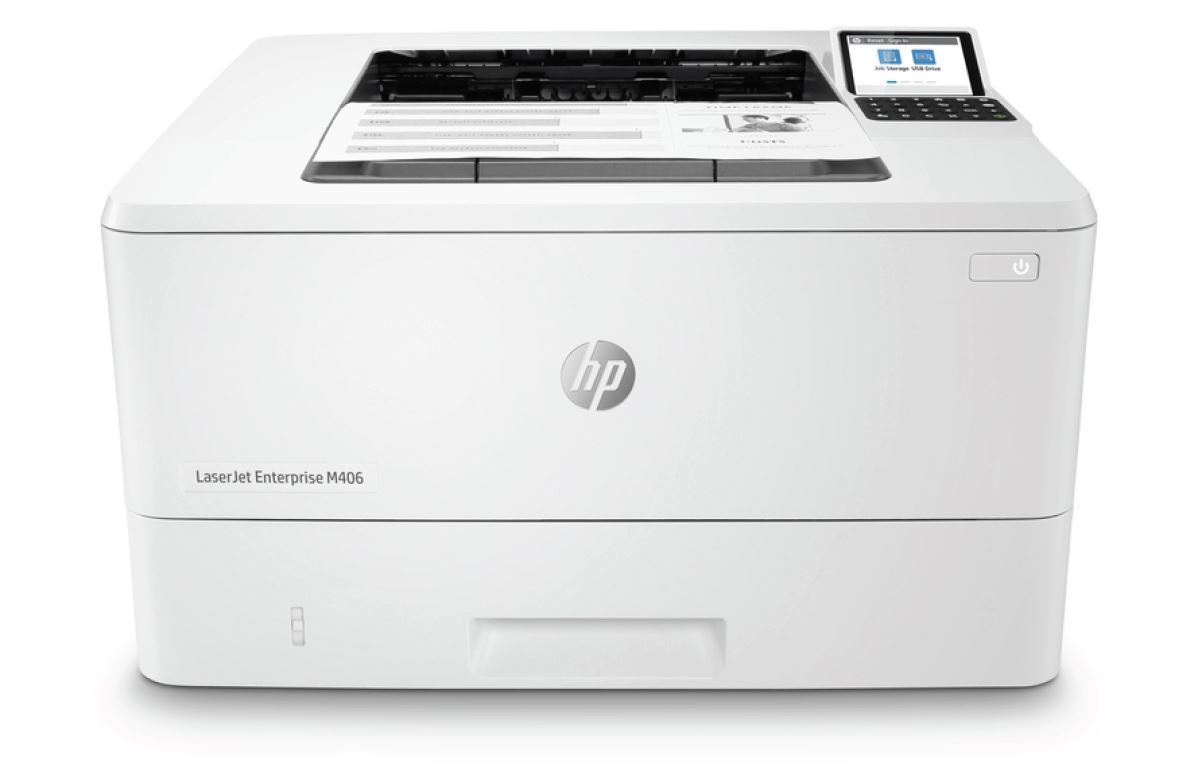 HP LaserJet Enterprise M406dn 3PZ15A#B19 laserová tlačiareň.

*Jednoduché použitie, jednoduchá správa
* Najbezpečnejšia tlač na svete
* Zvýšená produktivita na podporu pracovných skupín
* Udržateľnosť je inteligentnou voľbou pre každú firmu

-6,85cm farebný nedotykový ovládací panel s 24 klávesami
-Laser

Formát tlačiarne:  A4
Rozlíšenie [DPI]:  Až 1 200 x 1 200 dpi, Technológia: 300 dpi, 600 dpi, HP FastRes 1 200, HP ProRes 1 200
Rýchlosť čiernej tlače [str./min.]:  (A4, normálna): Až 38 str./min.
Tlač prvej strany [sec.]:  (A4, pripravené): Už za 6,5 s; (A4, režim spánku): Už za 8,8 s
Max.
Pamäť: Štandardná: 1 GB; Maximálna: 1 GB

Obojstranná tlač:  Automaticky (predvolené)

Kapacita zásobníka [str.]: 

Štandardné: 2; Maximálne: 3
*Štandardný vstup: Zásobník 1 na 100 listov, vstupný zásobník 2 na 250 listov
*Štandardný výstup: Výstupný zásobník na 150 listov
*Voliteľný vstup: Voliteľný tretí zásobník na 550 listov

Rozhranie: 

*Štandardné: 1 vysokorýchlostný hostiteľský port USB 2.0; 1 vysokorýchlostný port USB 2.0; 1 sieťový port Gigabit Ethernet 10/100/1000T

*Voliteľné: Príslušenstvo HP Jetdirect LAN 8FP31A; Príslušenstvo HP Jetdirect 3100w BLE/NFC/Wireless 3JN69A

*Bezdrôtové pripojenie: Voliteľne, po zakúpení bezdrôtového hardvérového príslušenstva.

*Možnosť mobilnej tlače: HP ePrint; Apple AirPrint; NFC touch-to-print (voliteľne); Certifikácia Mopria; Tlač Wi-Fi Direct; Podpora riešení ROAM pre jednoduchú tlač; Tlač PrinterOn

Tlačové jazyky:  HP PCL 6, HP PCL 5, emulácia HP PostScript 3.

Skener:  Nie
Fax:  Nie

Spotreba [W]:  531 W (prebiehajúca tlač), 8,1 W (pohotovostný režim), 1,2 W (režim spánku), 0,07 W (automatické vypnutie / ručné zapnutie), 0,07 W (ručné vypnutie)

Hlučnosť [dB]:  Zvukové emisie – napájanie: 6,5 B(A) pri rýchlosti 38 obr./min., Emisie akustického tlaku: 54 dB(A) pri rýchlosti 38 ot./min.

Rozmery [VxŠxH mm]:  Min.
Hmotnosť [kg]:  cca 8,5 kg

Podporované operačné systémy:  Windows Client OS (32/64bitový): Win10, Win 8.1, Win7 Ultimate; Mobilný operačný systém: iOS, Android; Mac: Apple macOS High Sierra v10.13, Apple macOS Mojave v10.14, Apple macOS Catalina v10.15; Samostatný tlačový ovládač PCL6: ďalšie informácie o podporovaných operačných systémoch sú k dispozícii na adrese http://www.podpora.hp.com, kde zadáte názov produktu a vyhľadáte ho, potom stačí kliknúť na „Používateľské príručky“, zadať názov produktu, vyhľadať príslušnú používateľskú príručku a nájsť časť s podporovanými operačnými systémami pre tlačové ovládače UPD PCL6 / PS; Podporované operačné systémy: ďalšie informácie o podporovaných operačných systémoch sú k dispozícii na adrese http://www.hp.com/go/upd

Obsah balenia: Tlačiareň HP LaserJet Enterprise M406dn; Čierna originálna tonerová kazeta HP LaserJet (cca 3 000 strán); Príručka Začíname; 1x napájací kábel

Záruka: 24 mesiacov

Získajte po registrácii 3-ročnú predĺženú záruku: https://h41201.www4.hp.com/WMCF.Web/sk/sk/promotion/14227/One/