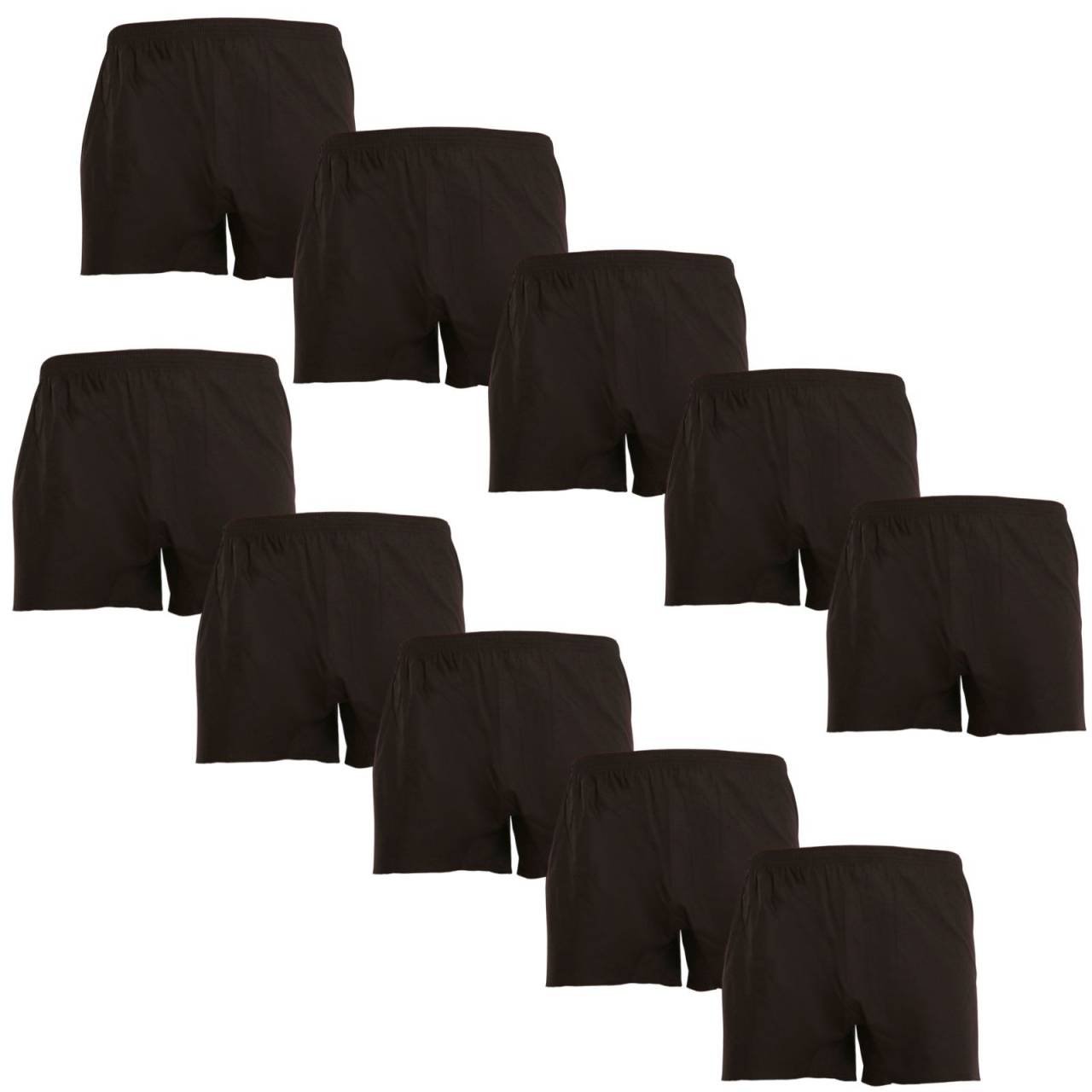10PACK pánske trenky Nedeto čierne (10NDTT001) 3XL, trenírky.
Toto praktické balenie 10 kusov pánskych treniek v čiernej farbe ti zaistí dostatok pohodlia a voľnosť pohybu každý deň.
Kvalitná bavlna ťa bude rozmaznávať
Pánske trenírky Nedeto sú vyrobené zo 100% bavlny, ktorá je šetrná k pokožke a dobre priedušná, takže sa v nich budú dobre cítiť aj ľudia s alergiou alebo citlivou pokožkou.
Praktický dizajn trenírok Nedeto ocenia milovníci jednoduchého štýlu
Trenírky majú pohodlný strih, ktorý ti dopraje voľnosť pohybu a pohodlia po celý deň.
Dôvody, prečo milovať trenírky Nedeto

100% bavlna: Prírodný materiál zaisťuje mäkkosť, priedušnosť a komfort.


Voľný strih: Poskytuje voľnosť pohybu a pohodlia po celý deň.


Pevná vytkávaná guma: Guma drží trenírky na mieste bez toho, aby tlačila alebo skĺzavala.


Perfektná kvalita za super cenu: V tomto cenovo výhodnom balení dostaneš hneď 10 kusov pohodlných trenírok.

Česká značka Nedeto ponúka kvalitnú bielizeň za super cenu
Spodná bielizeň Nedeto nielen predávame, ale stojíme aj za jeho výrobou.
Ako sa starať o svoje obľúbené trenírky Nedeto
Na zachovanie dlhej životnosti treniek a ich kvality odporúčame dodržiavať nasledujúce pokyny.

Pranie: Per na 40 °C.


Sušenie: Trenírky je možné sušiť v sušičke, ideálne na nízke teploty, aby sa predišlo zmršteniu materiálu.


Žehlenie: Trenírky môžeš žehliť podľa potreby, odporúčame žehliť naruby, aby sa chránila kvalita materiálu a gumička.