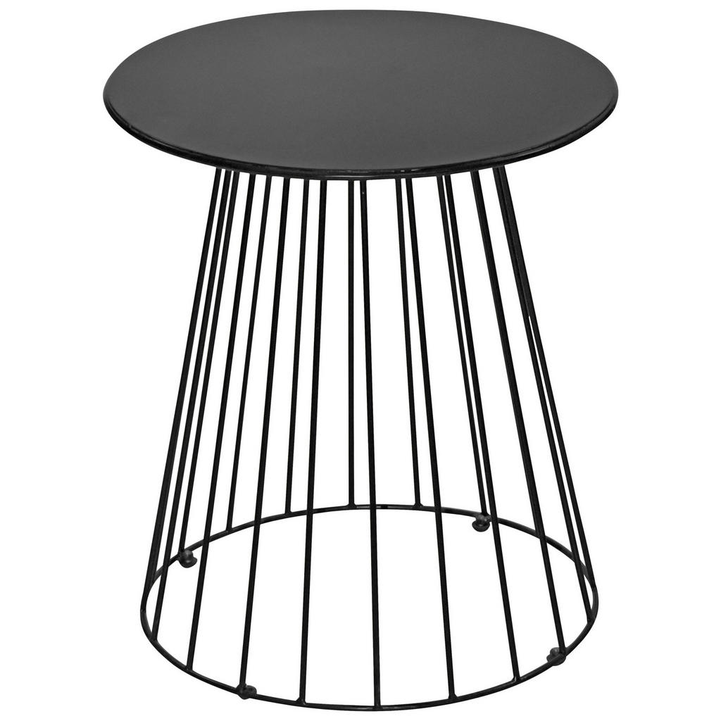 Carryhome PRÍRUČNÝ STOLÍK, čierna.