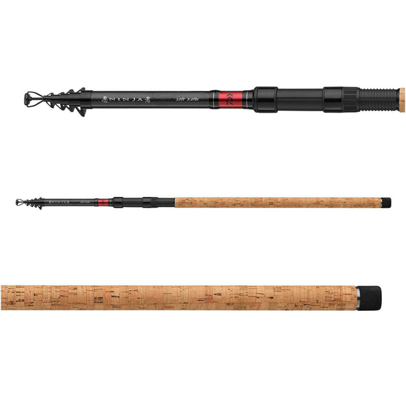 Daiwa prút ninja x tele carp 2,7 m 2 lb 6 dielov.