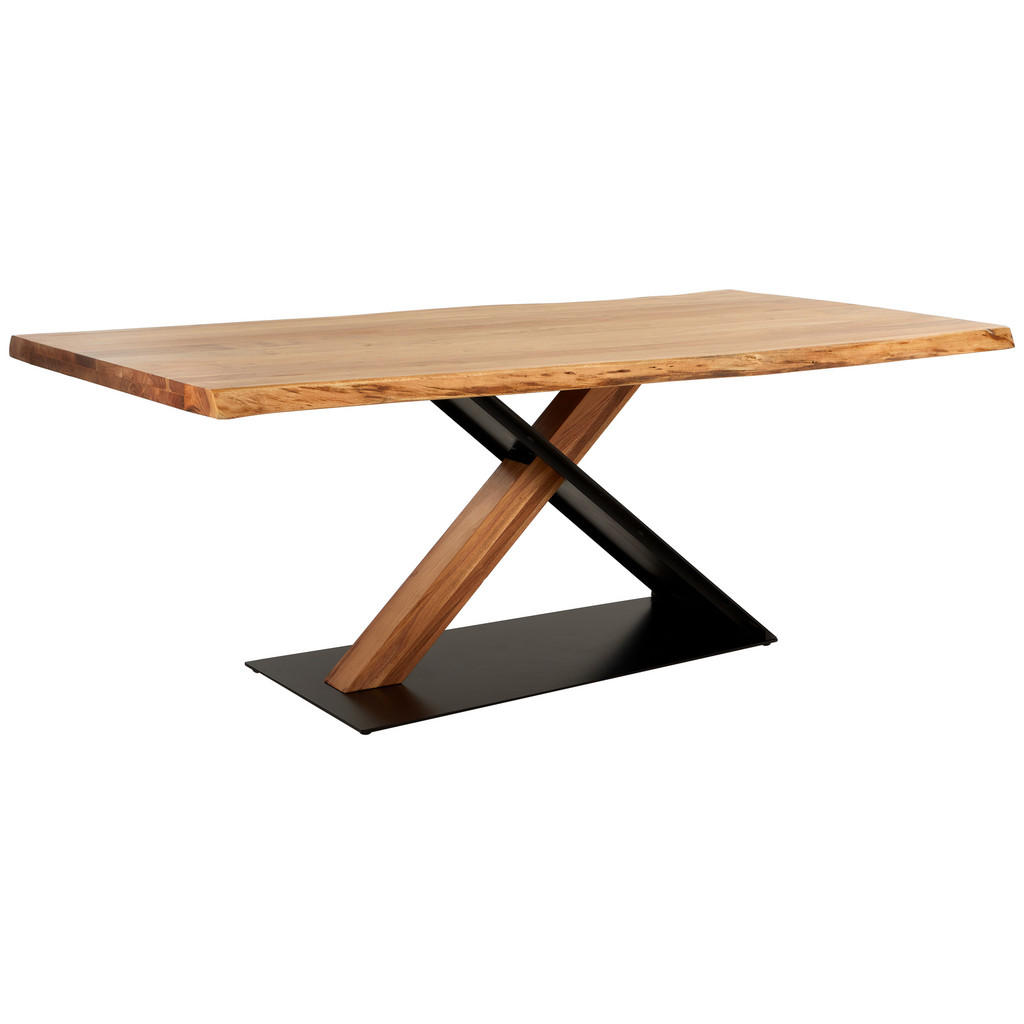 Linea Natura JEDÁLENSKÝ STÔL, akácia, čierna, farba akácie, 200/100/76 cm.