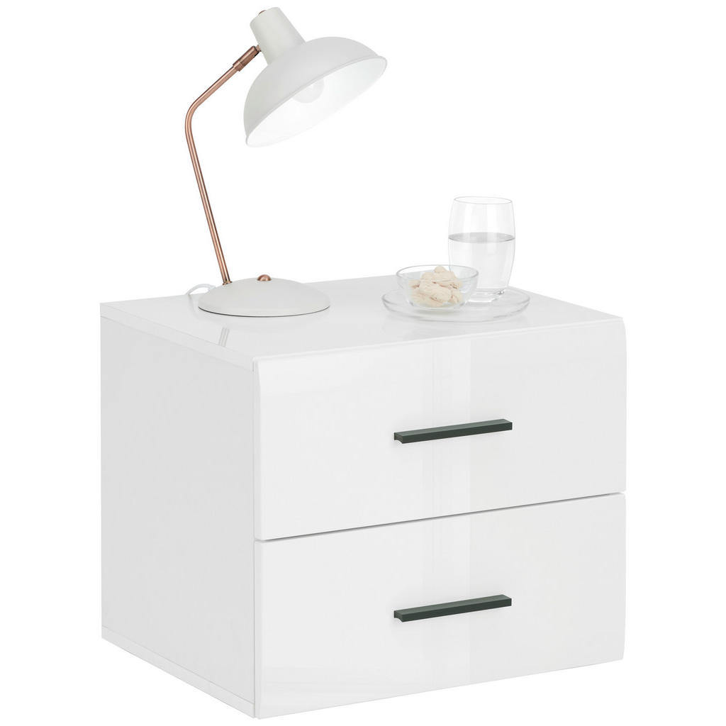 Hom`in NOČNÝ STOLÍK, biela, 50/42,8/41,6 cm.