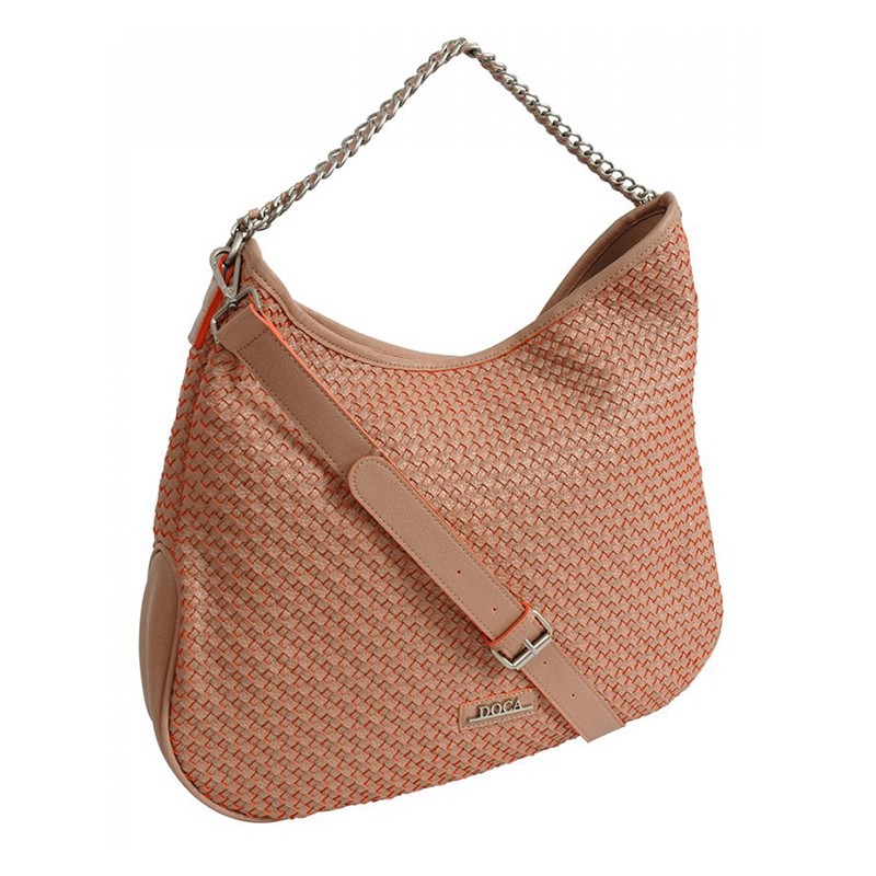 Dámska kabelka Doca 12159 - oranžová.