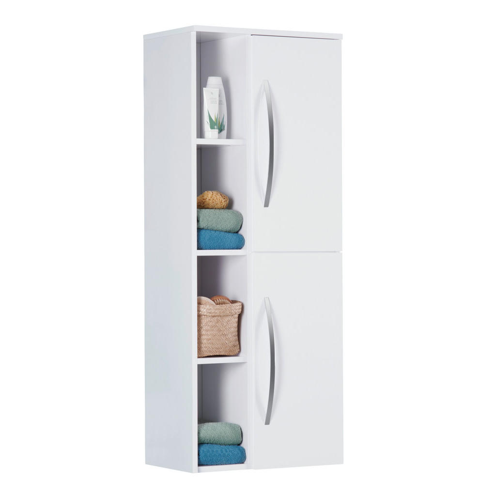 Stylife STREDNE VYSOKÁ SKRINKA, biela, 50/128/32 cm.