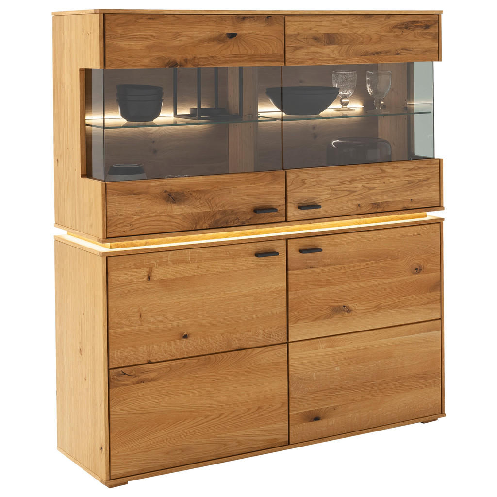 MID.YOU VYSOKÁ KOMODA, divoký dub, divoký dub, 123/137/38 cm.