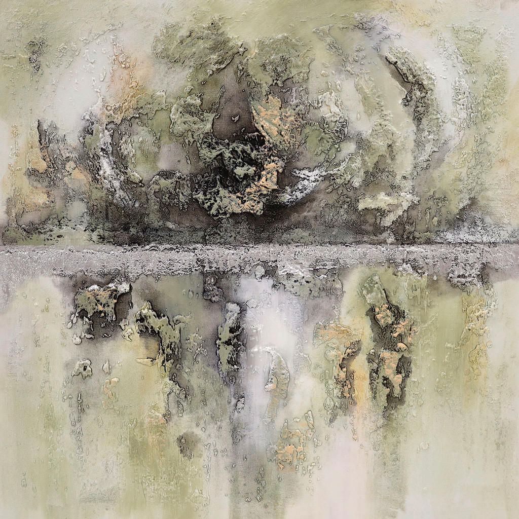 Monee OLEJOMAĽBA, abstraktné, 85/85 cm.