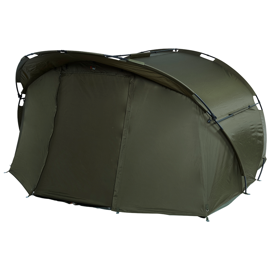 Prologic bivak c series bivvy 2 man.
 • Optimalizovaný vnútorný priestor • Vodeodolný materiál 190D s vodným stĺpcom 8.000mm • Ľahký rám s dvoma rebrami • Predné dvere s rôznymi možnosťami použitia • Veľké zadné ventilačné okno • Zrolovateľný šilt • Ľahká odnímateľná podlaha • 2 pútka so suchým zipsom na prúty • Súprava napínacích tyčí • Súprava kolíkov v puzdre • Vrátane transportnej tašky • Rozmery: 305cm x 300cm x 155cm • Hmotnosť: 9.5kg • Transportné rozmery: 115cm x 30cm