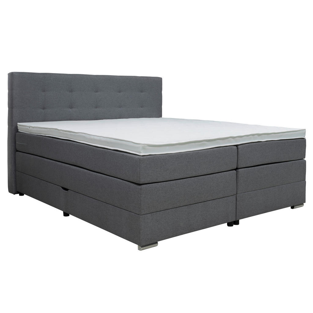 Moderano BOXSPRINGOVÁ POSTEĽ, 180/200 cm, sivá.