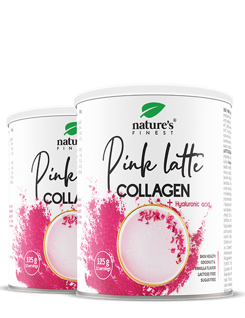 Pink Latte Collagen | 1+1 Zadarmo | Starostlivosť o pleť | Anti-aging nápoje | Hydratačné nápoje pre pokožku | Doplnky pre pokožku.