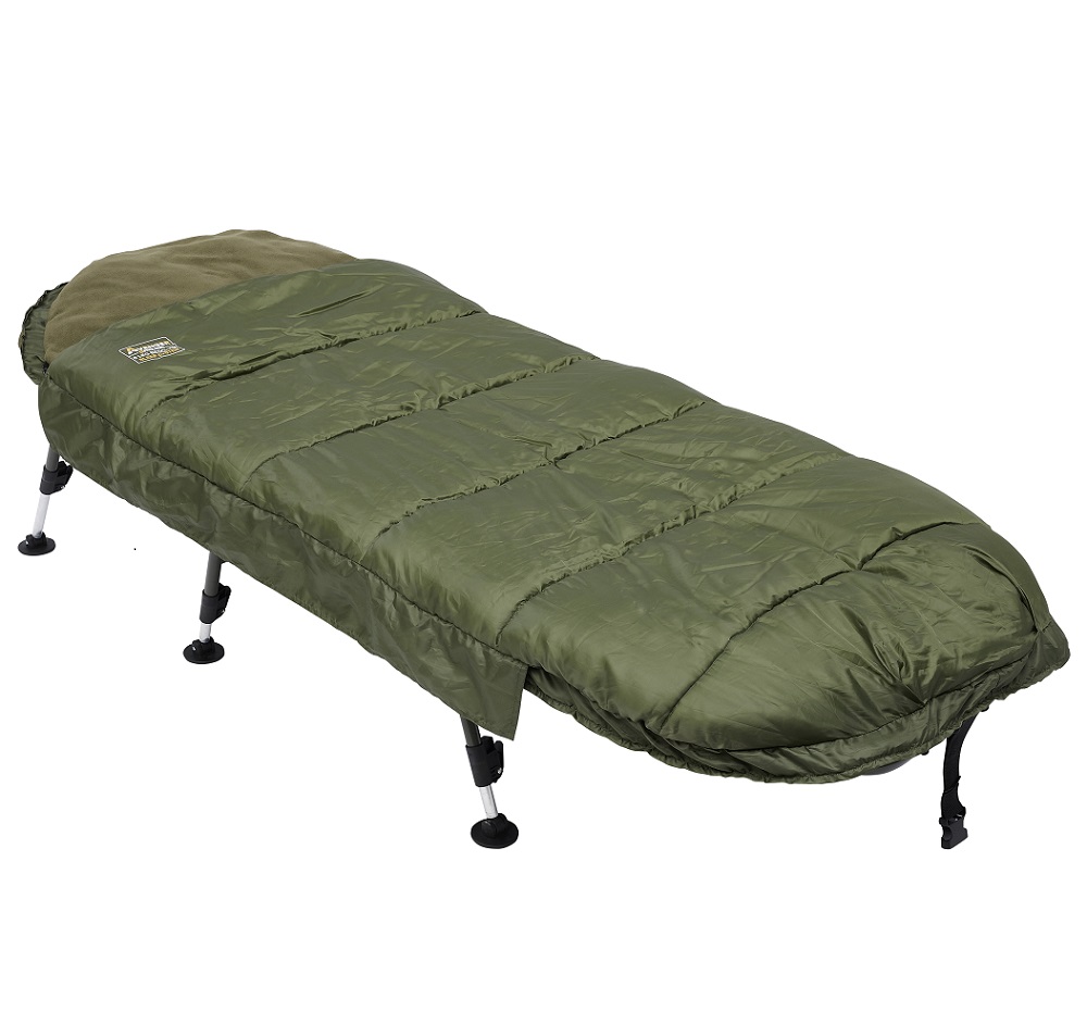 Prologic lehátko so spacákom avenger s/bag bedchair system 6 leg.
 • 3-sezónny spací systém •• Podšívka z termo fleecu •• Viacvrstvová konštrukcia z dutých vlákien •• Vodotesný polyesterový plášť •• Odolné zipsy •• Klopy proti vetru