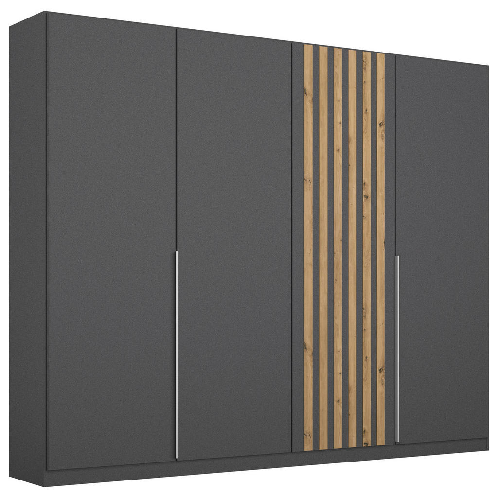 Rauch Möbel SKRIŇA S OTOČNÝMI DVERAMI, sivá, dub artisan, 226/210/54 cm.