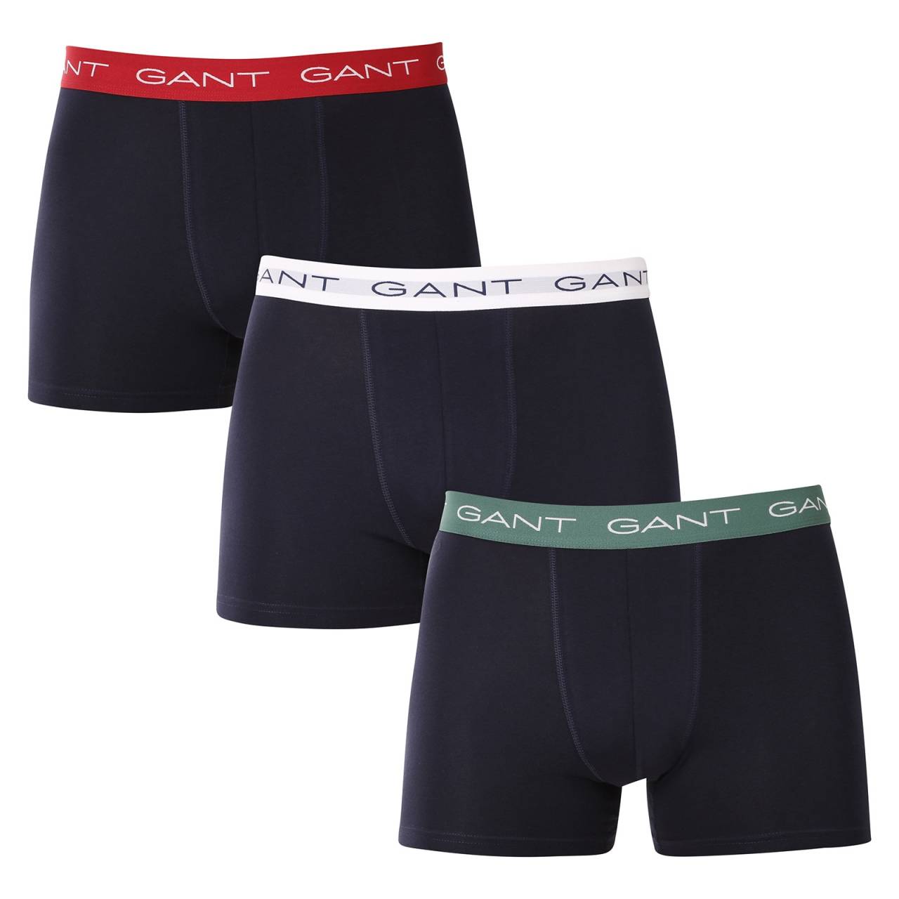 3PACK pánske boxerky Gant viacfarebné (902443004-318) XL, trenky.
Zvoľte pohodlie a nadčasový vzhľad s pánskymi boxerkami GANT v nadčasovej farebnej kombinácii.
Prémiový materiál pre každodenné pohodlie
Boxerky sú ušité z kvalitnej zmesi bavlny a elastanu.
Moderný dizajn do práce aj na rande
Jednoduchý dizajn dopĺňa vytkávaná guma v páse s logom GANT, ktorá je mäkká a nijako netlačí.
Prečo by ste mali boxerky GANT určite vyskúšať

Kvalitný materiál a pohodlný strih: Mäkká bavlna s elastanom zaisťuje pohodlie a skvelé prispôsobenie telu.
Štýlový dizajn: Klasická farebnosť a tkaný gumový pás s logom pôsobia elegantne a moderne.
Všestranné využitie: Ideálne na každodenné nosenie, do práce, na šport aj vo voľnom čase.

 
Spodná bielizeň GANT pre štýlových mužov
Značka GANT je už od roku 1949 synonymom precizného spracovania a kvalitných materiálov.
Ako sa starať o pánske boxerky GANT
Aby ti spodná bielizeň vydržala dlho v skvelom stave, odporúčame dodržiavať nasledujúce tipy.

Pranie: Per pri maximálnej teplote 40 °C.
Sušenie: Boxerky môžete sušiť v sušičke – odporúčame nastaviť šetrný program na nižšiu teplotu.
Žehlenie: Ak je to potrebné, môžete ich žehliť na nízku teplotu, ideálne naruby.

 
Tip: Niekedy je náročné nájsť správne spodné prádlo, ktoré vám perfektne sedí.