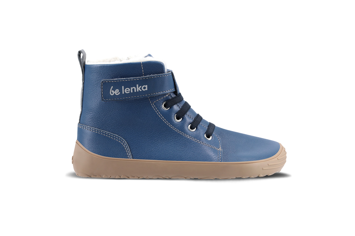 Kinder Winter Barfußschuhe Be Lenka Winter Kids - Ocean Blue.