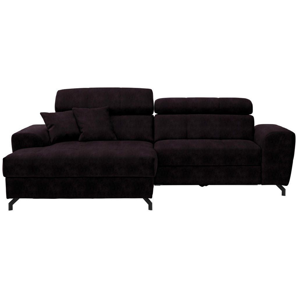 Carryhome ROHOVÁ SEDACIA SÚPRAVA, textil, baklažánová.