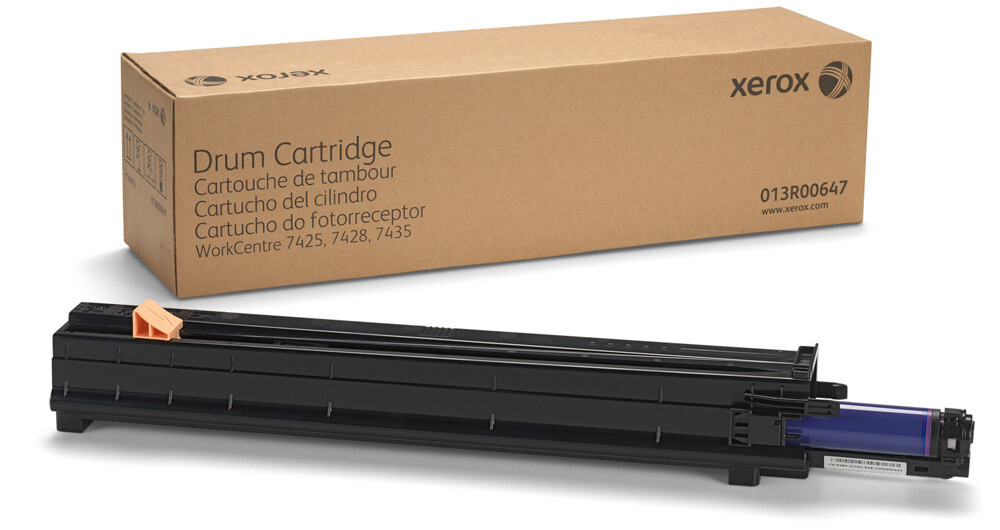 Xerox 013R00647 čierna (black) originálna valcová jednotka.
Originálna valcová jednotka = záruka priamo od výrobcu tlačiarne
100 % použitie v tlačiarni - bezproblémové fungovanie s vašou tlačiarňou
Použitím originálneho valca predlžujete životnosť tlačiarne
Overená špičková kvalita - originálna tlačová (valcová) kazeta poskytuje mimoriadne výsledky
Trvalé a profesionálne výsledky tlače - dlhodobá udržateľnosť tlače
Produktivita tlače - rovnaká tlač po celú životnosť valca
Maximálna jednoduchá obsluha sa rovná efektívna tlač
Garancia Vašej spokojnosti s použitím našej originálnej valcovej jednotky
Zabezpečujeme bezplatnú recykláciu originálnych náplní

Kód výrobcu: 013R00647