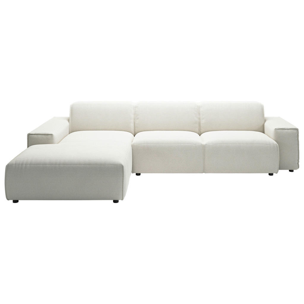 Livetastic ROHOVÁ SEDACIA SÚPRAVA, textil, biela.