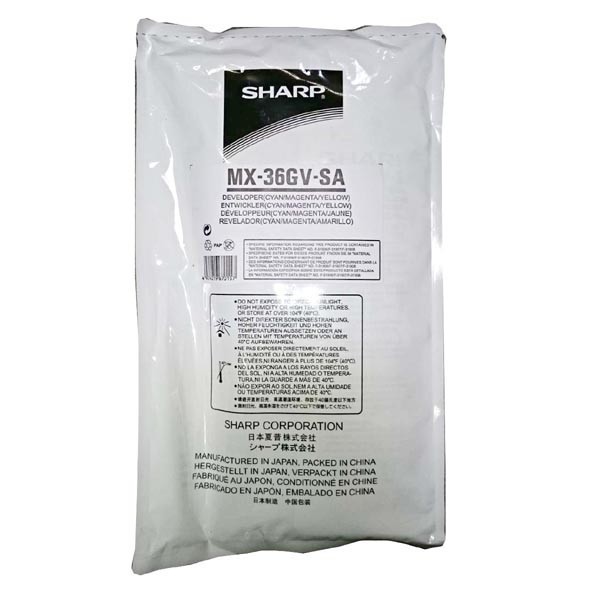 Sharp MX-36GVSA farebná (CMY) sada originálnych tonerov.
Originálny toner = záruka priamo od výrobcu tlačiarne
100 % použitie v tlačiarni - bezproblémové fungovanie s vašou tlačiarňou
Použitím originálnej náplne predlžujete životnosť tlačiarne
Osvedčená špičková kvalita - vysoko kvalitná a spoľahlivá tlač originálnou tlačovou kazetou od prvej do poslednej stránky
Trvalé a profesionálne výsledky tlače - dlhodobá udržateľnosť tlače
Kratšia prodleva pri tlači stránok
Garancia Vašej spokojnosti s použitím našej originálnej náplne
Zabezpečujeme bezplatnú recykláciu originálnych náplní
Zlyhanie náplne v menej ako 1% prípadov
Jednoduchá a rýchla výmena náplne

Kód výrobcu: MX-36GVSA