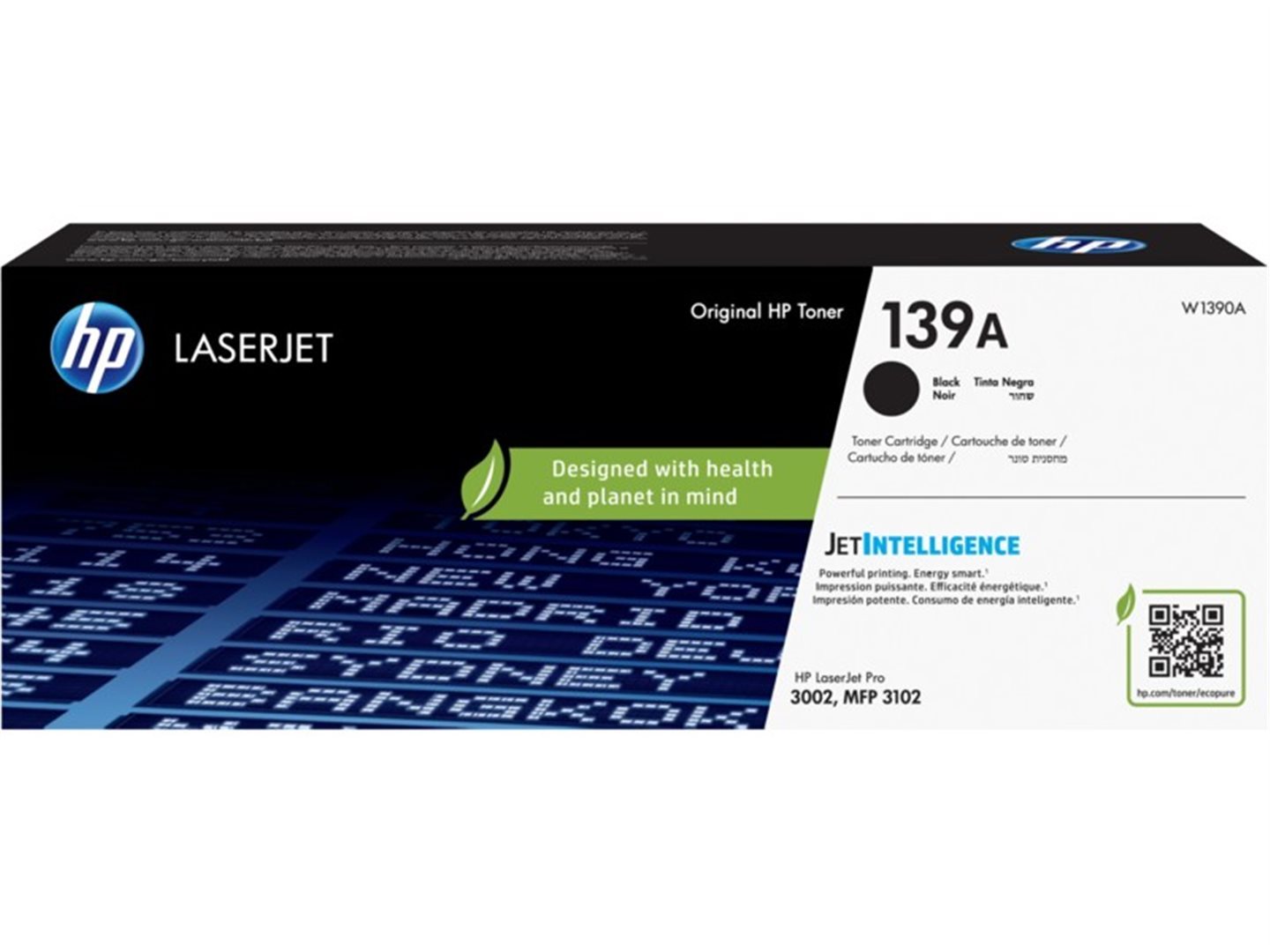 HP 139A W1390A čierny (black) originálny toner.
Originálny toner = záruka priamo od výrobcu tlačiarne
100 % použitie v tlačiarni - bezproblémové fungovanie s vašou tlačiarňou
Použitím originálnej náplne predlžujete životnosť tlačiarne
Osvedčená špičková kvalita - vysoko kvalitná a spoľahlivá tlač originálnou tlačovou kazetou od prvej do poslednej stránky
Trvalé a profesionálne výsledky tlače - dlhodobá udržateľnosť tlače
Kratšia prodleva pri tlači stránok
Garancia Vašej spokojnosti s použitím našej originálnej náplne
Zabezpečujeme bezplatnú recykláciu originálnych náplní
Zlyhanie náplne v menej ako 1% prípadov
Jednoduchá a rýchla výmena náplne

Kód výrobcu: W1390A