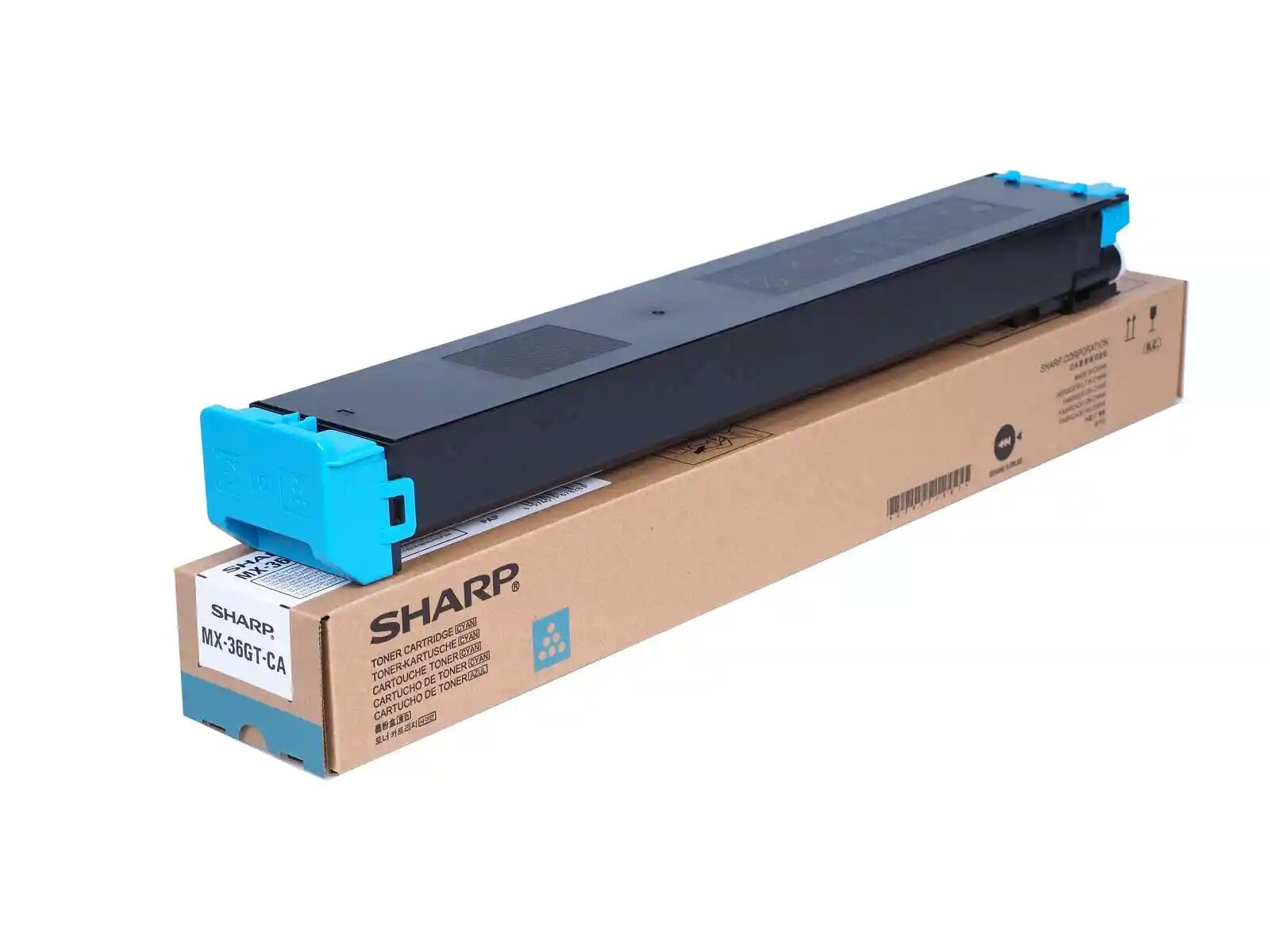 Sharp MX-36GTCA azúrový (cyan) originálny toner.
Originálny toner = záruka priamo od výrobcu tlačiarne
100 % použitie v tlačiarni - bezproblémové fungovanie s vašou tlačiarňou
Použitím originálnej náplne predlžujete životnosť tlačiarne
Osvedčená špičková kvalita - vysoko kvalitná a spoľahlivá tlač originálnou tlačovou kazetou od prvej do poslednej stránky
Trvalé a profesionálne výsledky tlače - dlhodobá udržateľnosť tlače
Kratšia prodleva pri tlači stránok
Garancia Vašej spokojnosti s použitím našej originálnej náplne
Zabezpečujeme bezplatnú recykláciu originálnych náplní
Zlyhanie náplne v menej ako 1% prípadov
Jednoduchá a rýchla výmena náplne

Kód výrobcu: MX-36GTCA