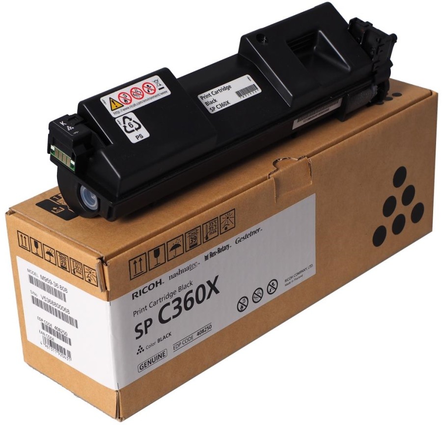 Ricoh 408250 čierny (black) originální toner.
Originálny toner = záruka priamo od výrobcu tlačiarne
100 % použitie v tlačiarni - bezproblémové fungovanie s vašou tlačiarňou
Použitím originálnej náplne predlžujete životnosť tlačiarne
Overená špičková kvalita - vysoko kvalitná a spoľahlivá tlač originálnou tlačovou kazetou od prvej do poslednej stránky
Trvalé a profesionálne výsledky tlače - dlhodobá udržateľnosť tlače
Kratšia prodleva pri tlači stránok
Garancia Vašej spokojnosti s použitím našej originálnej náplne
Zabezpečujeme bezplatnú recykláciu originálnych náplní
Zlyhanie náplne v menej ako 1% prípadov
Jednoduchá a rýchla výmena náplne

Kód výrobcu: 408250