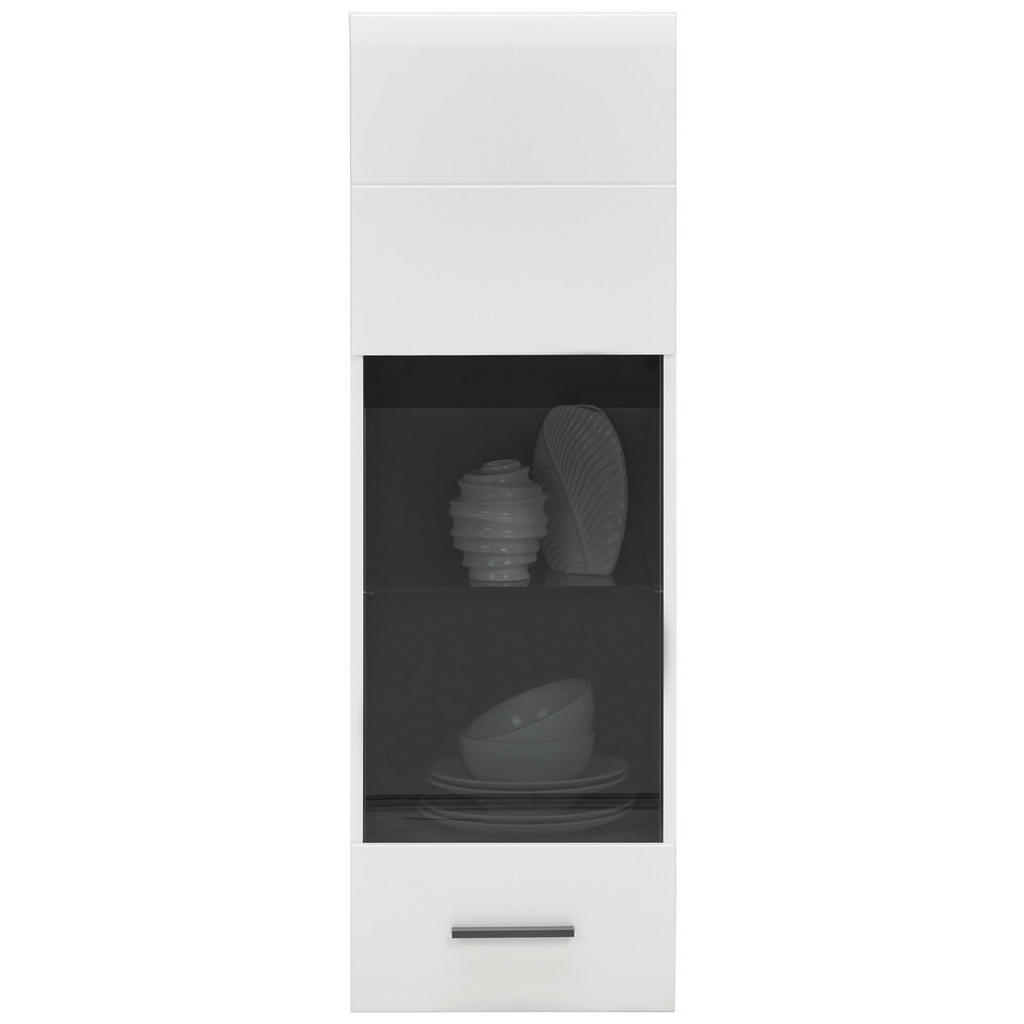 Hom`in ZÁVESNÁ VITRÍNA, antracitová, biela, 40/122/35 cm.