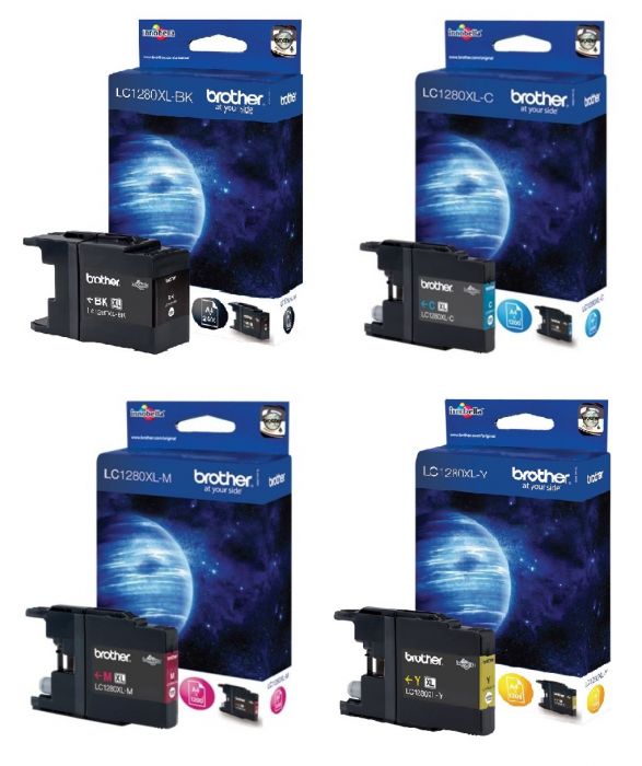 Brother LC-1280XLVALBP multipack originálna cartridge.
Originálna cartridge = záruka priamo od výrobcu tlačiarne
100 % použitie v tlačiarni - spoľahlivá a bezproblémová tlač
Použitím originálnej náplne predlžujete životnosť tlačiarne
Overená špičková kvalita - jasný a čitateľný text, jemná grafika, kvalitnejšie obrázky
Použitie originálnej kazety ponúka rýchly a vysoký výkon a pritom stabilné výsledky = EFEKTÍVNA TLAČ
Jednoduchá inštalácia a údržba
Zabezpečujeme bezplatnú recykláciu originálnych náplní
Garancia Vašej spokojnosti s použitím našej originálnej náplne

Kód výrobcu: LC1280XLVALBP