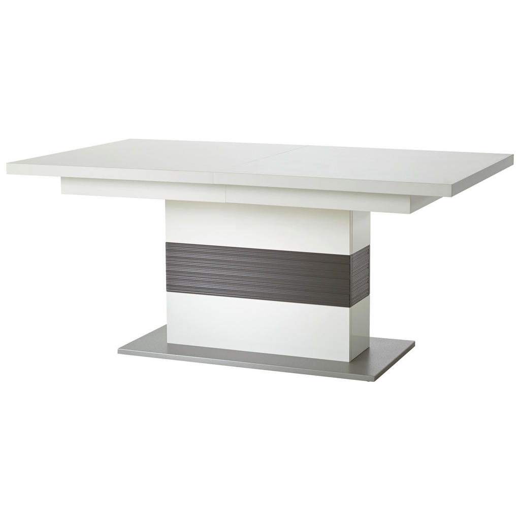 Livetastic JEDÁLENSKÝ STÔL, sivá, strieborná, biela, 180/100/77 cm.