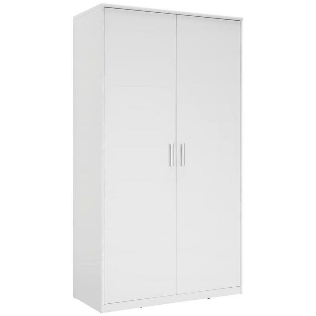 Xora SKRIŇA S OTOČNÝMI DVERAMI, biela, 106/194/54 cm.