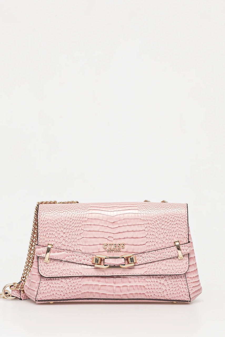 Kabelka Guess SILVYE ružová farba, HWCG95 27210.