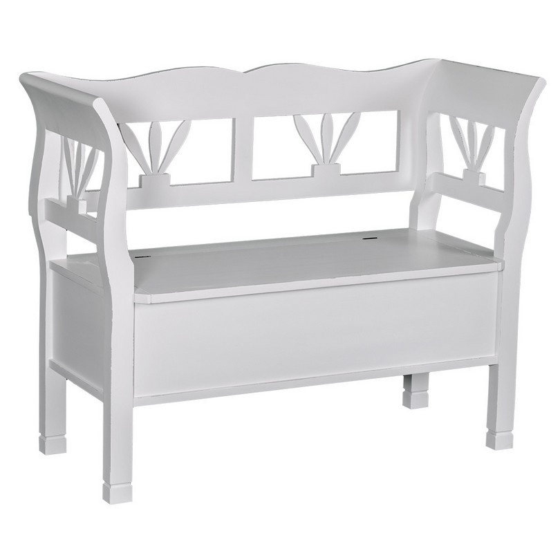 Drevená lavica s úložným priestorom honey - farba - p078.