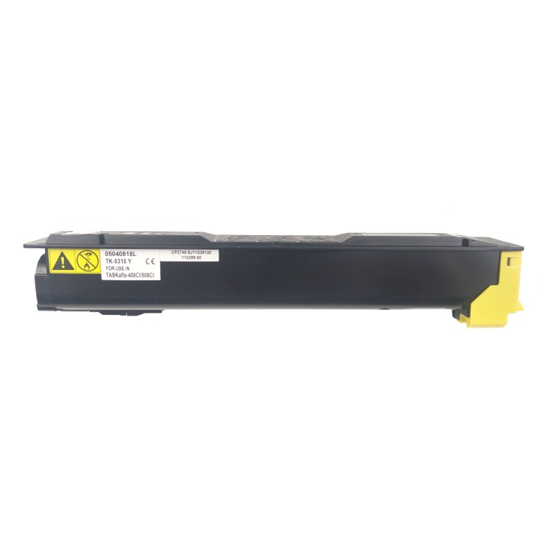Kyocera Mita TK-5315Y, 1T02WHANL0 žltý (yellow) kompatibilný toner.
Nižšia cena kompatibilné náplne pre tlačiarne Kyocera Mita v porovnaní s originálnou náplňou, ušetríte až 80% nákladov na tlač.


Tonerová kazeta pre tlačiarne Kyocera Mita vytlačí rovnaký počet strán ako originál pri zachovaní rovnakej kvality – ostré rysy, sýte farby.


Záruka Vašej spokojnosti.


Každý toner prechádza pri výrobe prísnou kontrolou kvality a je plne kompatibilný s vašou tlačiarňou.


Overené našimi klientmi z ČR aj z Európskej únie.


Kompatibilné tonery Kyocera Mita spĺňajú normu STMC, čo je celosvetovo uznávaná norma testovania kvality tlače a počtu vytlačených strán tonerovej kazety.


Naši dodávatelia sú preverení rokmi skúseností a vyrábajú produkty podľa normy ISO 9001 a ISO 14001.

 Existuje mnoho výrobcov kompatibilných náplní, ale kvalita môže byť odlišná.