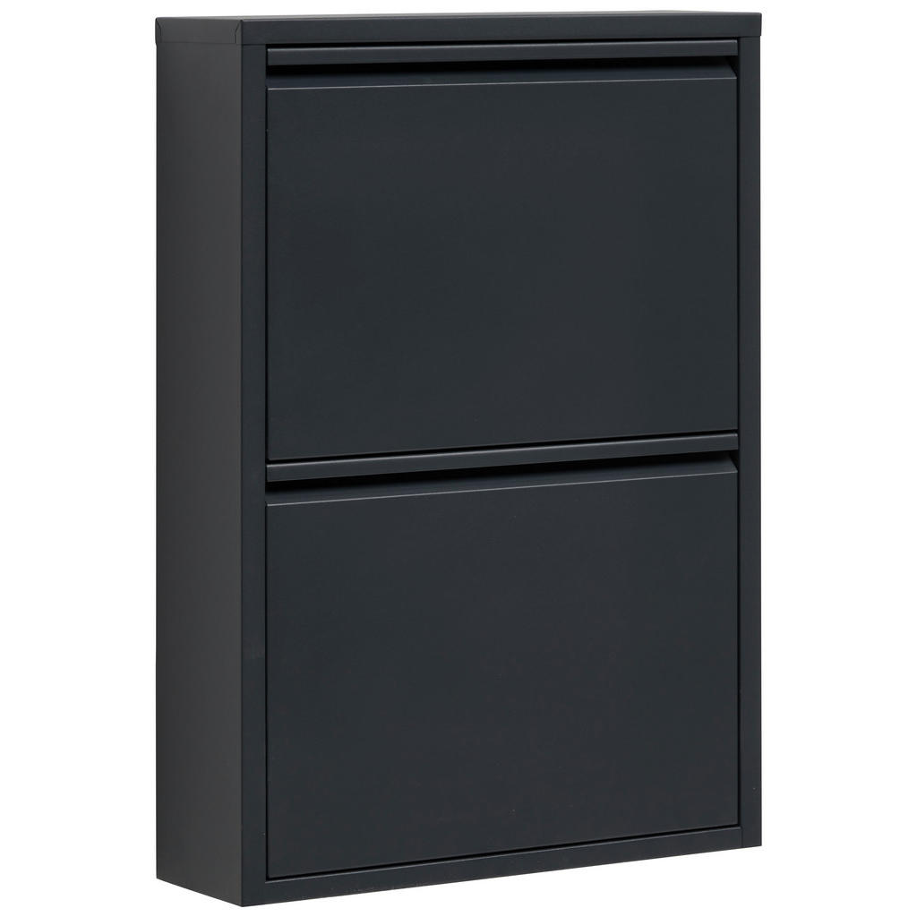 Carryhome VÝKLOPNÁ SKRINKA NA TOPÁNKY, antracitová, 50/70,5/15 cm.