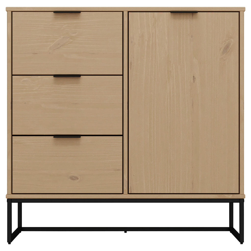 Livetastic KOMODA, borovica, farba duba, 101/80/45 cm.