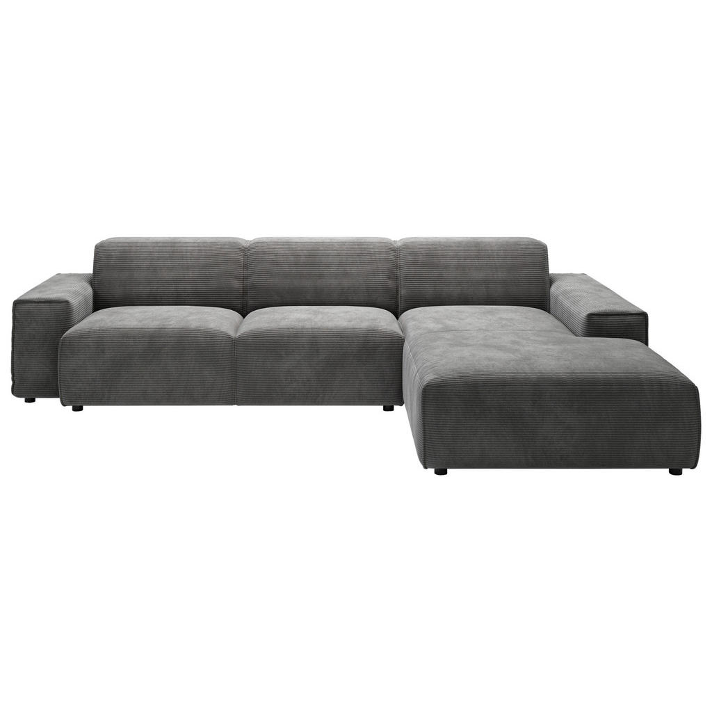 Livetastic ROHOVÁ SEDACIA SÚPRAVA, textil, tmavosivá.