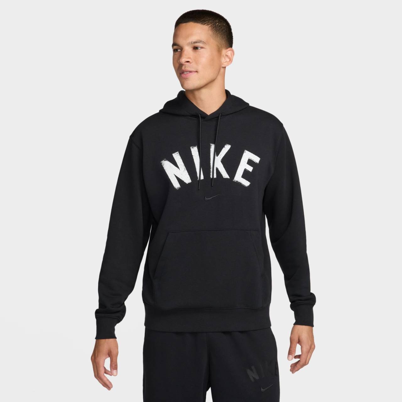 Nike Swoosh Mens Dri-FIT French Terry Pullover Fitness Hoodie XL.