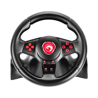 Volant Marvo GT-903 GT903, volant s pedály a řadící pákou, 16tl., USB, černý.
Rozbehnite svoj závod na plné obrátky!

Reálny pocit
Do svojho kokpitu budete sadať s nadšením.

Drží ako pribitý
Prudké zákruty?
Vlastnosti
* 16 tlačidiel
* Plug and Play
* Pripojenie: káblové USB
* Dĺžka kábla: 1,9 m
* El.
* Veľkosť volantu: cca 220 x 270 x 230 mm
* Veľkosť pedálov: cca 210 x 200 x 130 mm
* Kompatibilné s: PC / PS3 / PS4 / XBOX ONE / XBOX 360 (iba pre káblové ovládače)/ Android / NINTENDO SWITCH konzolami* Kompatibilné s: Windows Vista / 7 / 8 / 8.1 / 10     * Upozornenie: Pre správnu funkčnosť volantu u konzol PS4 / XBOX ONE / XBOX 360 je nutnosť zapojenia gamepadu k volantu príslušným káblom.
1.
2.
3.
 
   