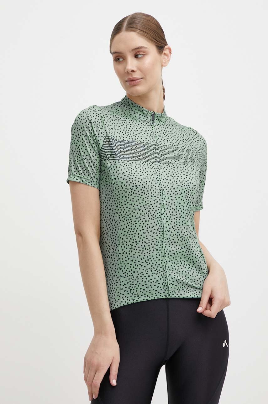 Cyklistické tričko Protest Prtnavarro zelená farba, s polorolákom, 1638300.